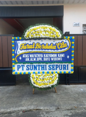 Papan Bunga Duka di Tanjung Jaya